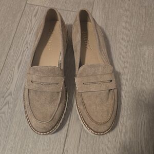 Jellypop Tan Flats Classic Penny Loafers